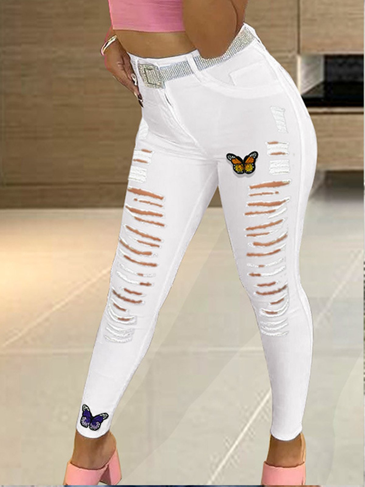 Regular Fit Butterfly Jeans