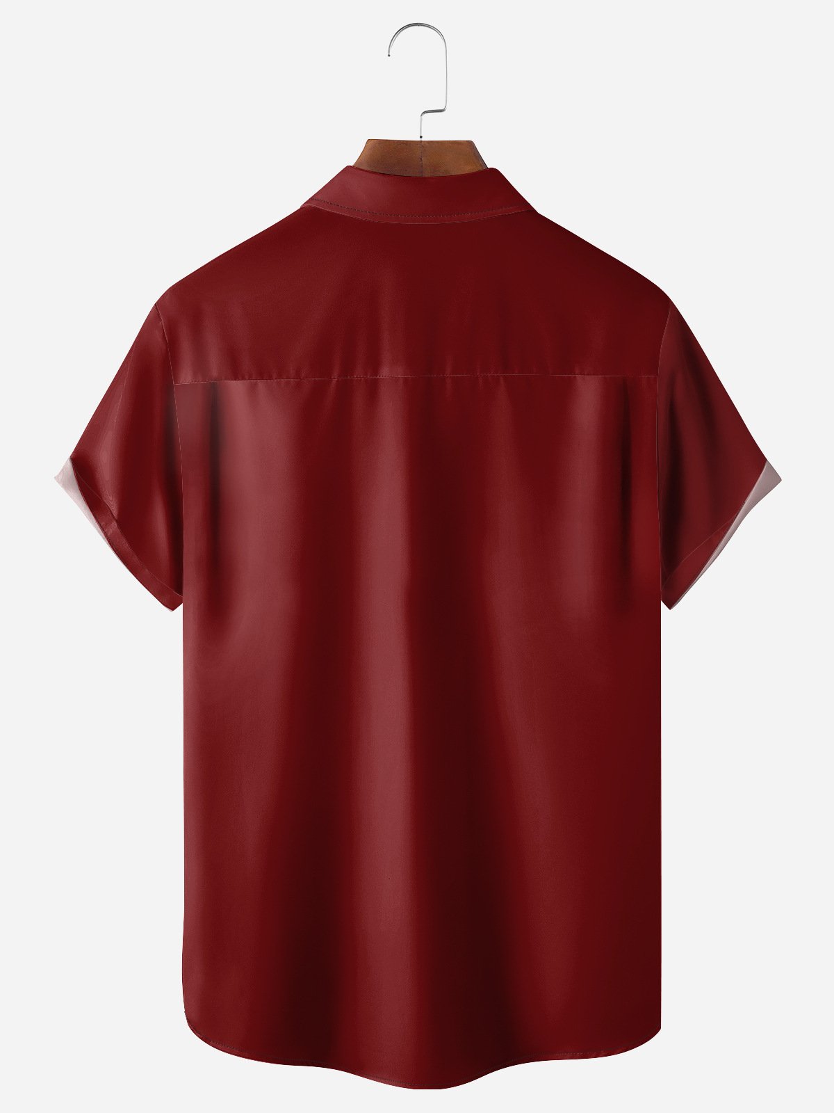 Geometric Art Chest Pocket Short Sleeve Casual Shirt
