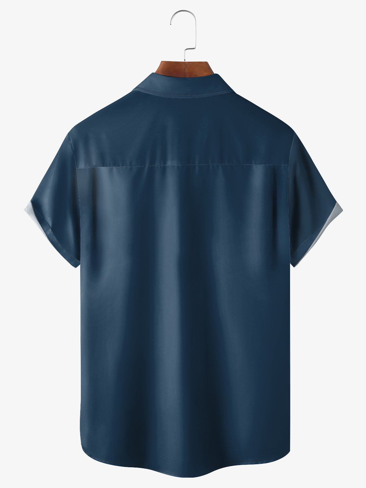 Geometric Art Chest Pocket Short Sleeve Casual Shirt