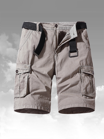 Multi-pocket Workwear Casual Cotton Cropped Shorts test