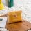 2PCS Women's Clear PU Zipper Candy Color Crossbody Bags