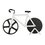 Bicycle Pizza Cutter Professional Stainless Steel Non-stick Bike Round Pizza Slicer