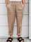 Red Casual Linen Solid Pants