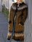 Light Coffee Color-Block Long Sleeve Casual Outerwear