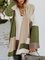 Plus Size Color Block Women 2019 Long Knitted Cardigans