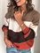 Mostata Women's Stripes Plus Size Long Sleeve Casual Sweater