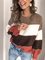 Mostata Women's Stripes Plus Size Long Sleeve Casual Sweater