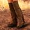 Flat Heel Pu Winter Boots