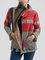 Red Long Sleeve Cotton Outerwear