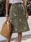 Green Mermaid Boho Chiffon Polka Dots Skirts