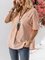 Pink Cotton Short Sleeve Shirts & Tops