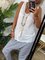 White Shift Casual Vests