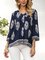 Black Cotton-Blend Shift Boho Shirts & Tops