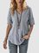 Blue Casual Cotton Shirts & Tops