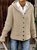 Hooded Long Sleeve Knitted Cardigan Sweater Outerwear