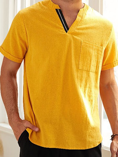 Men's Fashion Casual Short Sleeve Shirt