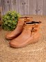 Mostata Women's winter boots Braided Strap Flat Heel blowfish shoes