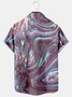 Abstract Graphic Men's Short Sleeve Casual Shirt