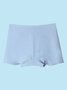 Women's Ice Silk Seamless Boxer Brief Anti-Smudge Underwear Summer