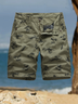 Beach Plant Coconut Tree Men's Cropped Casual Shorts